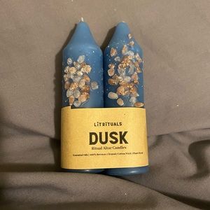 ‘Dusk’ Beeswax Altar Candles - Small Size
